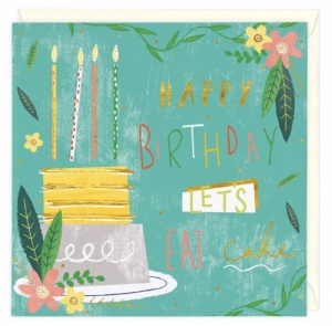 Let's Eat Cake Birthday Card